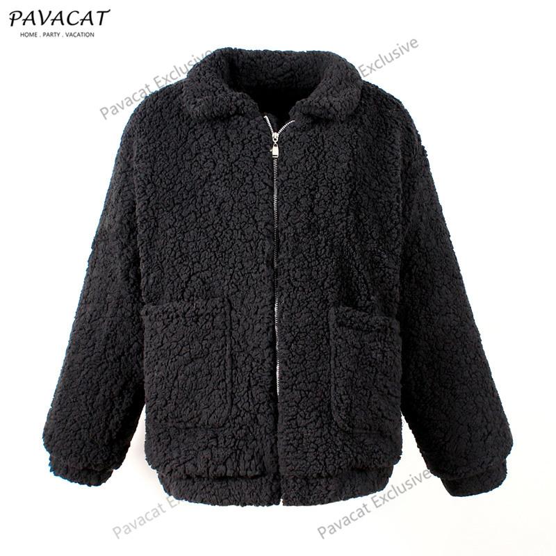 elveswallet Faux Lambswool Oversized Coat