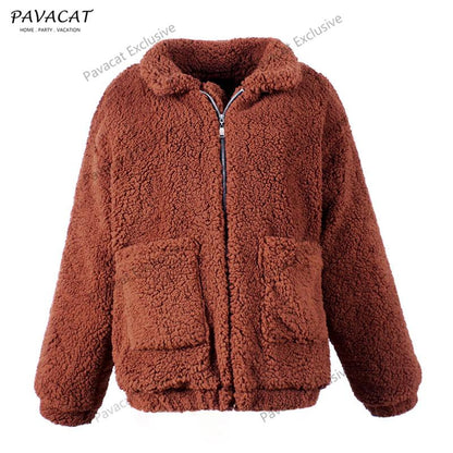 elveswallet Faux Lambswool Oversized Coat