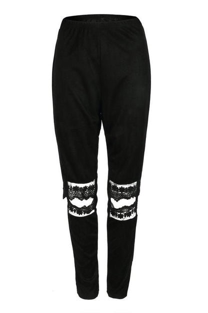 elveswallet Lace Cut Out Skinny Pants