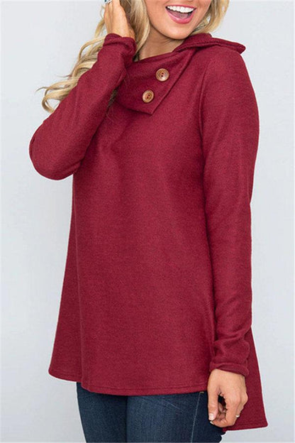 elveswallet Light Knit Turtleneck Solid Color Sweater