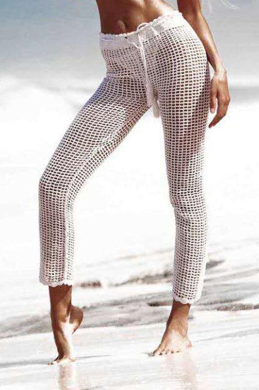 elveswallet Loose Beach Hollowed-out Beach Pants