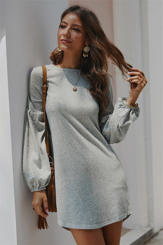 elveswallet Right On Time Sweater Dress - Gray