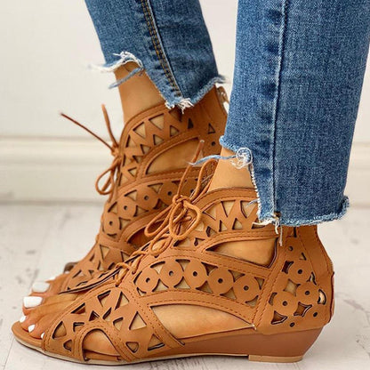 elveswallet Shoelaces Gladiator Leisure Boot Sandals