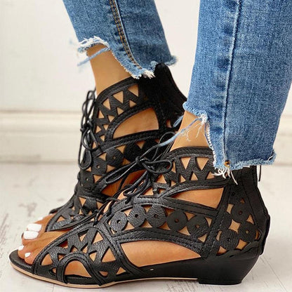 elveswallet Shoelaces Gladiator Leisure Boot Sandals