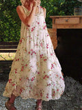 Casual Sleeveless Vintage Weaving Dress