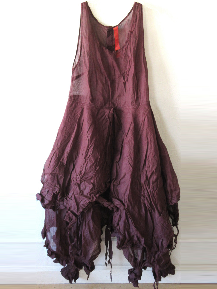 Elveswallet Womens Sleeveless Asymmetrical Trimming Casual Linen Dress