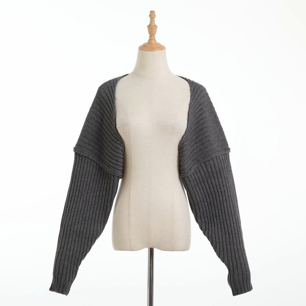 Sexy cropped cardigan knitted short cardigan sweaters for women fashion cute tops korean style long sleeve top batwing sleeve