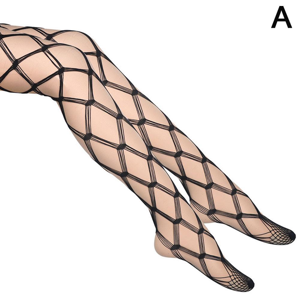 Women Hollow Out Sexy Pantyhose Black White Mesh Tights Stockings Ladies Long Fishnet Stockings Stocking Party Club Hosiery