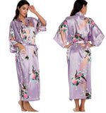 Silk Kimono Robe Bathrobe Women Satin Robe Silk Robes Night Sexy Robes Night Grow For Bridesmaid Summer Plus SizeS-XXXL