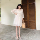 Sannian Actual Photo Of Long Sling Dress With Lace Sunscreen In Soft Yarn In Summer Of 2 Piece Set Women Sleeveless Dress