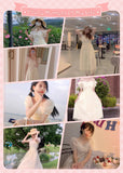 ElveswalleT Top quality Elegant Princess Dress Women Vintage Lace-up Party Long Fairy Dresses for Women   Spring Victorian Wedding Midi Dress Korean