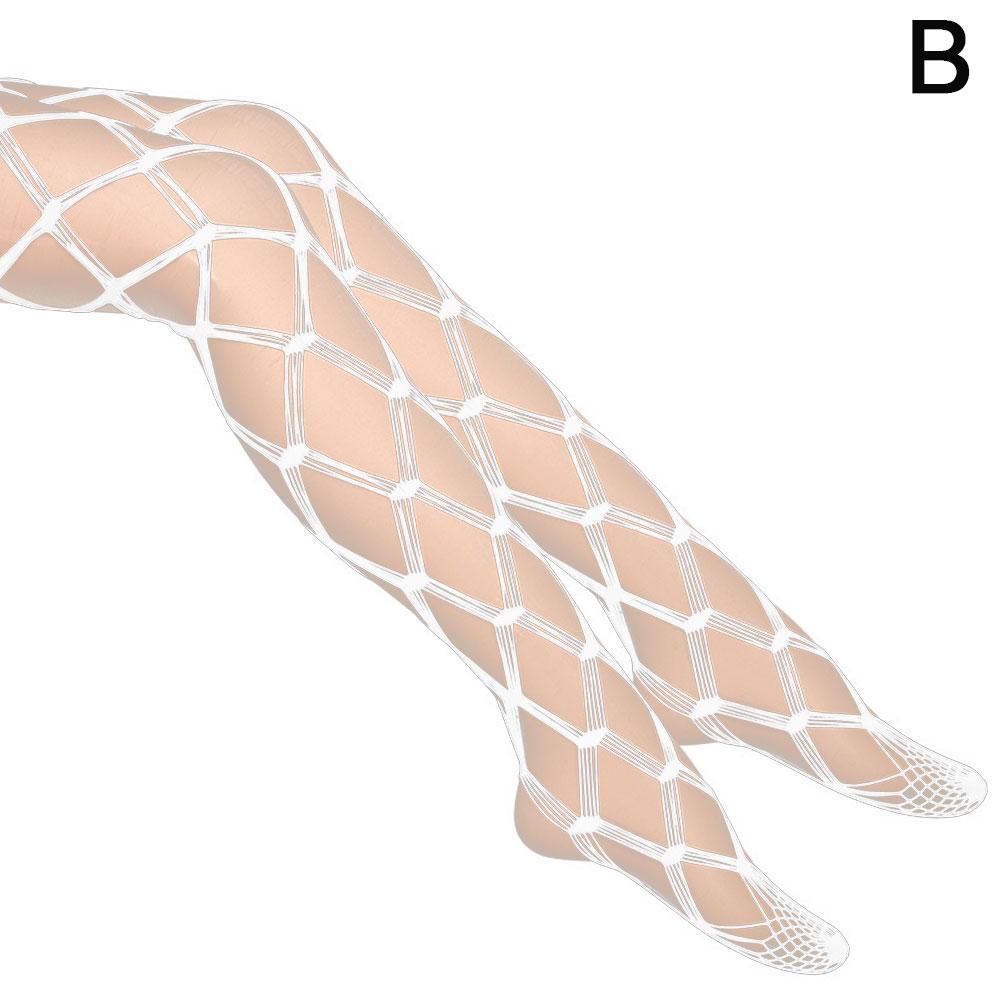 Women Hollow Out Sexy Pantyhose Black White Mesh Tights Stockings Ladies Long Fishnet Stockings Stocking Party Club Hosiery