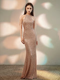 ElveswalleT Trends   high quality Elegant Off Shoulder Beaded Sequin Evening Dress Women Sliver Party Bodycon Maxi Dress