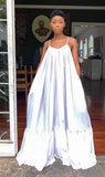 Tmustobe Sexy Sleeveless Solid Color Elegant Long Dress Women Summer Casual Fashion Plus Size Mid Waist Dress 11 Colors Female