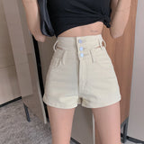 Fashion Korean Distressed Sexy Vintage Aesthetic High Waist Trendy Hot Casual Women's Jeans Short Pants Denim Shorts Summer