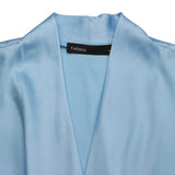 Women Satin Wrap Shirts   Fashion Deep V Neck Blouses Casual Elegant Solid Long Sleeve Top Tunic Blusas Feminina
