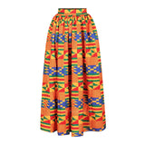 ElveswalleT   African Dresses for Women Autumn 2-piece Set Lady Full Sleeve Shoulder Off Festher Dashiki Print Split Skirts Africna Clothes