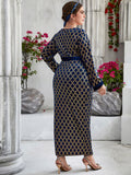 Plus Size Maxi Dresses Large   Spring Women Oversized Long Luxury Chic Elegant Evening Party Muslim Festival Clothing