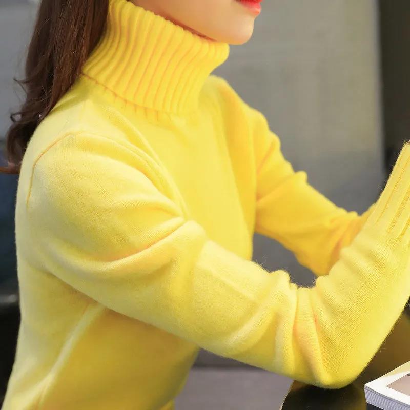 Women's Sweater Turtleneck Trending Sweater New Fashion Top Autumn and Winter Korean Pullover Women's Pullover Knitwear