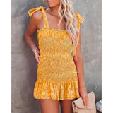 ElveswalleT Women Tiered Ruffle Ruched Cami Dress Casual Dress  Elegant Fashion Chic Dress