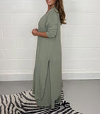 ElveswalletCasual 2 Pieces Suit With Long Top & Matching Trouser