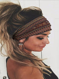 Beauty Milk Silk Knitted Sports Printing Wide Hairband